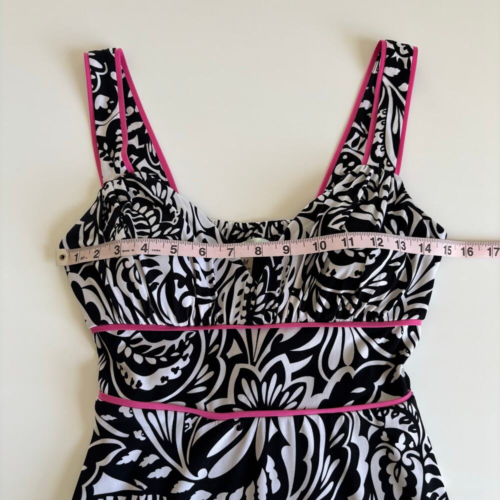 Y2K Speechless Black and White Paisley Dress Juniors size Medium - Picture 4 of 10